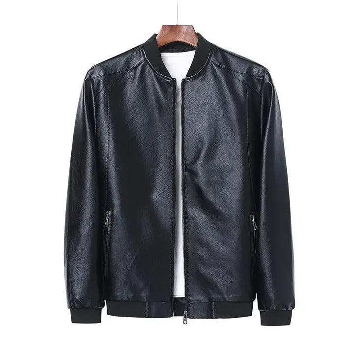 Blouson en Cuir Homme haute qualite noir