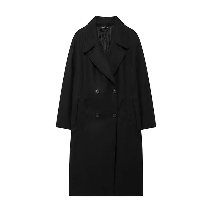 Long Manteau Noir 